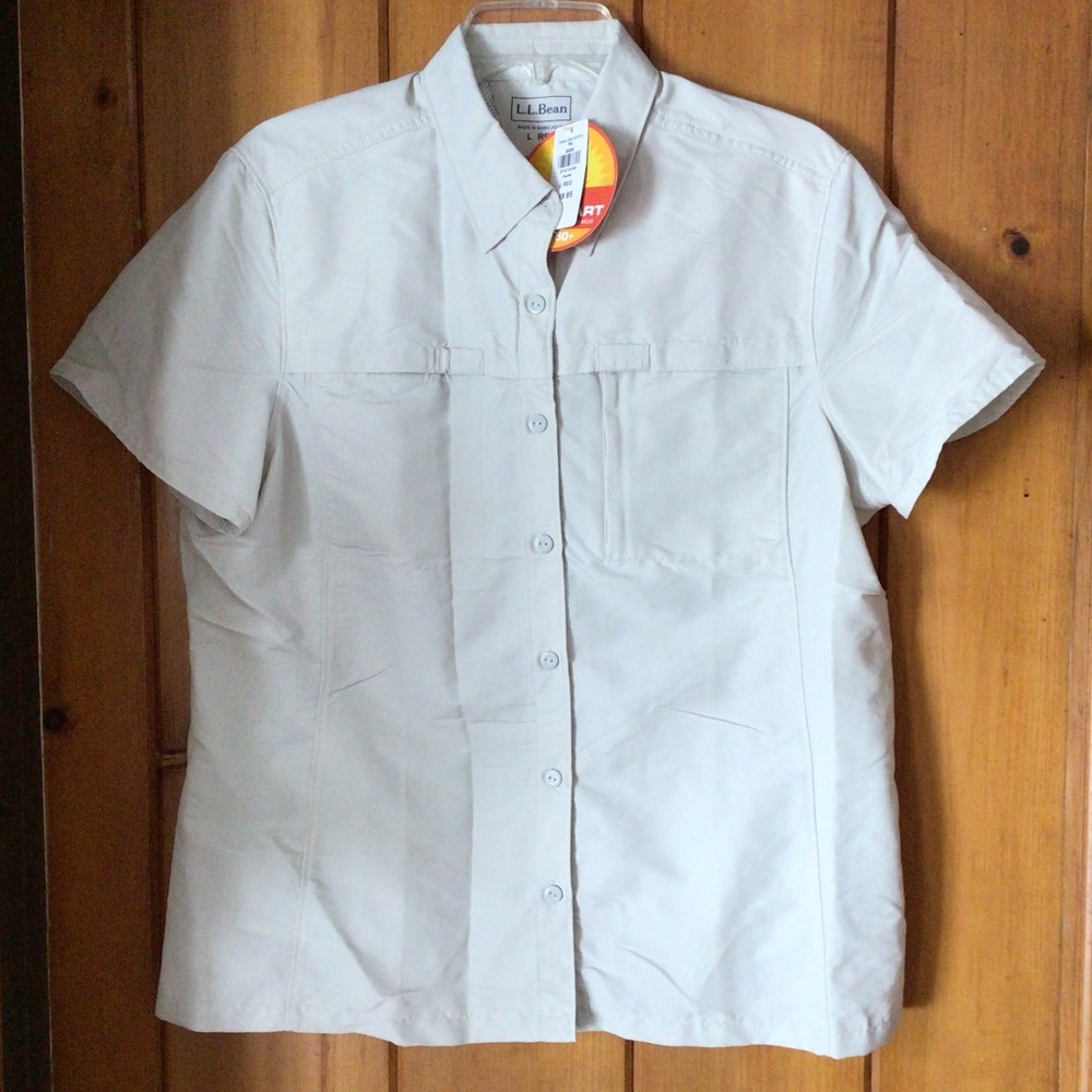 LL Bean Short Sleeve Sunsmart NWT